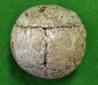 Good unnamed feathery golf ball c1840 – small raised strike mark to cover otherwise retaining good