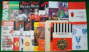 Manchester United Selection of Football Programmes: To include Manchester Utd v Benfica 2/2/66, v