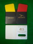 Ken Aston yellow and red referees cards: Manufactured by Score in its own wallet together with