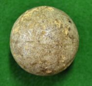 Rare smooth guttie golf ball c1850 – retaining good shape