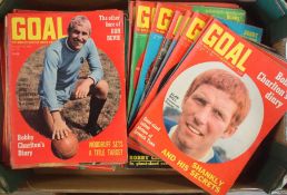 Quantity of 1960s/70s Goal Football Magazines: Covering most Teams having Great photographic