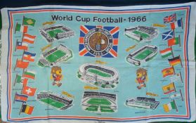 Rare 1966 World Cup Tea Towel by Ulster Pure Irish Linen: Approved by the FA 1965 30"x18" having the