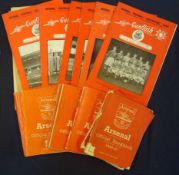 Collection of 1950s Arsenal Football Club Official Handbooks: from 1950/51 - 1958/59 some general