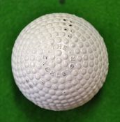 Fine The Excelsior replica bramble pattern guttie golf ball – unused retaining all the original