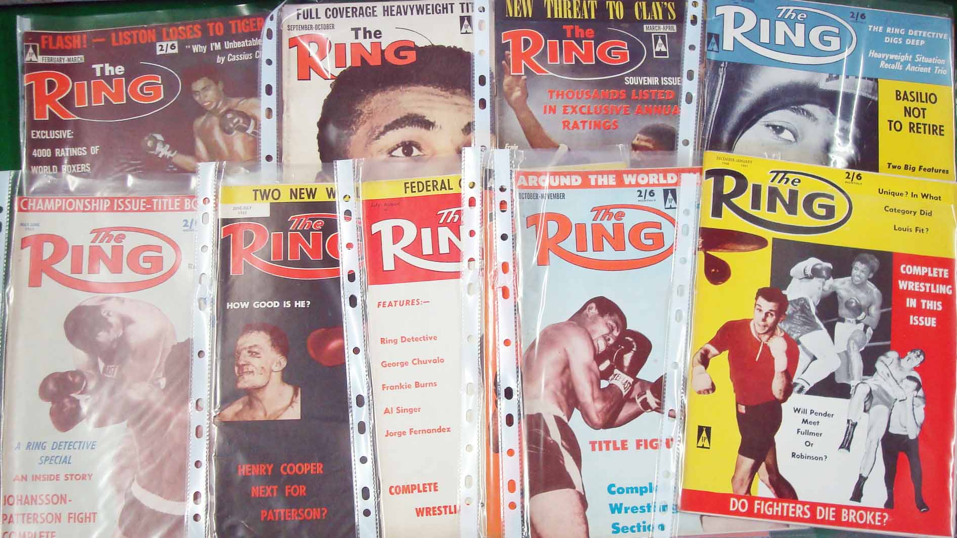 Collections of Boxing Magazines: 1960 – 1970s Ring and Boxing Illustrated and Boxing & Wrestling all