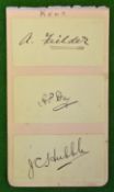 3 x Scarce 1900 onwards Kent Cricket Player’s signatures – to include A. Fielder (140 Int’ Apps),