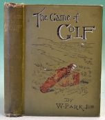 Park, W Junr –“The Game of Golf" 3rd ed 1896 original decorative pictorial cloth boards and spine,