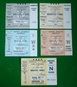 Collection of 1966 Football World Cup Tickets: To include Sheffield Wednesday 12th July, Wembley