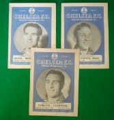 1949 Chelsea Football Programmes (H): To incl v Liverpool 5/3/49, v Sheffield United 19/3/49, v