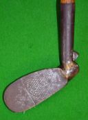 Urquhart adjustable iron - with an unusual offset maker’s face mark in full working order with an