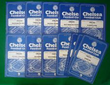 1958 Chelsea Football Programmes (H): To incl v Everton 11/1, v Newcastle Utd 18/1, v Darlington 4th