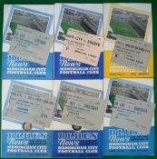 1956/58 Birmingham City Football Programmes v European Teams complete with Tickets: To include v