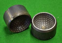 Metal golf ball recessed mould c1940 – with a regular dimple pattern