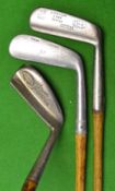James Braid Orion wide flanged blade putter - with flat sided hosel and shaft by Williams Gibson