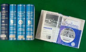 Chelsea Football Programmes from 1967/68 to 1971/72 (H): Five seasons to include some Cup Matches