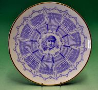 Les E G Ames - Century of Centuries Commem­orative cricket plate c1980 - Coalport bone china ltd