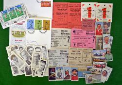 Various Selection of Cricket ephemera – including 9 x Cricket tickets comprising of England v S.A on