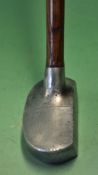 Spalding Schenectady patent alloy mallet head putter - with refitted shaft