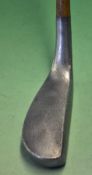 Alloy longnose putter - stamped The Northwood Golf Company, model B c/w full length hide grip