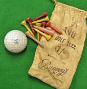 Fine American Huntingdon “Grey Goose" square dimple golf ball c1923 – unused together with a