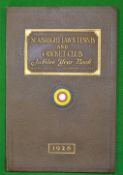Scarce and interesting 1926 Seabright Lawn Tennis and Cricket Club Jubilee Yearbook - embossed gilt,