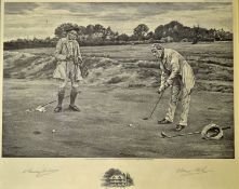 Sadler, W. Dendy (1854-1923) 3x prints to incl “The First Tee", “The Stymie" and “A Little Practice"