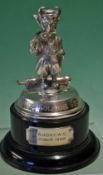 1962 Lucifer Golfing Society silver plated trophy played at St Andrews - depicting a smoking ‘