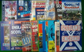 1960s / 90s England v Scotland Football Programmes: To include11th April 1964, 10th April 1965,