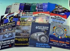 Selection of F1 Grand Prix programmes from 1964-2005 - including European Grand Prix on 11/071964 at