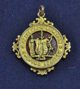 1906 Edinburgh Burgess Golfing Society yellow metal medal – reveres engraved “New Year Competition