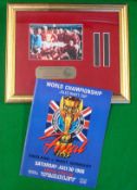 1966 World Cup Limited Edition Framed Film Strips from Final: Comes with COA mounted and glazed in a
