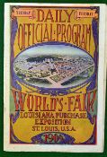 1904 Official USA World Fair and Olympic Games Daily Programme - issue no. 69 Tuesday 19 July c/w