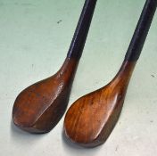2 x Bulger scare head woods - to include R Simpson brassie in golden beech wood and a similar driver