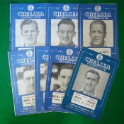 1949 Chelsea Football Programmes (H): To incl v Arsenal 24/8, v Manchester Utd 10/9, v Burnley 1/10,