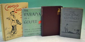 Golf Fiction/Stories (4) to incl Wodehouse P.G. - “The Clicking of Cuthbert" 1st ed decorative