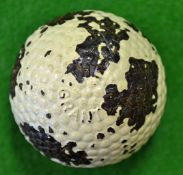 Silvertown Co “The Granton" bramble pattern rubber core golf ball c1900 – retaining 50% of the