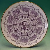 John H Edrich - Century of Centuries Commemorative cricket plate c1977 - Coalport bone china ltd