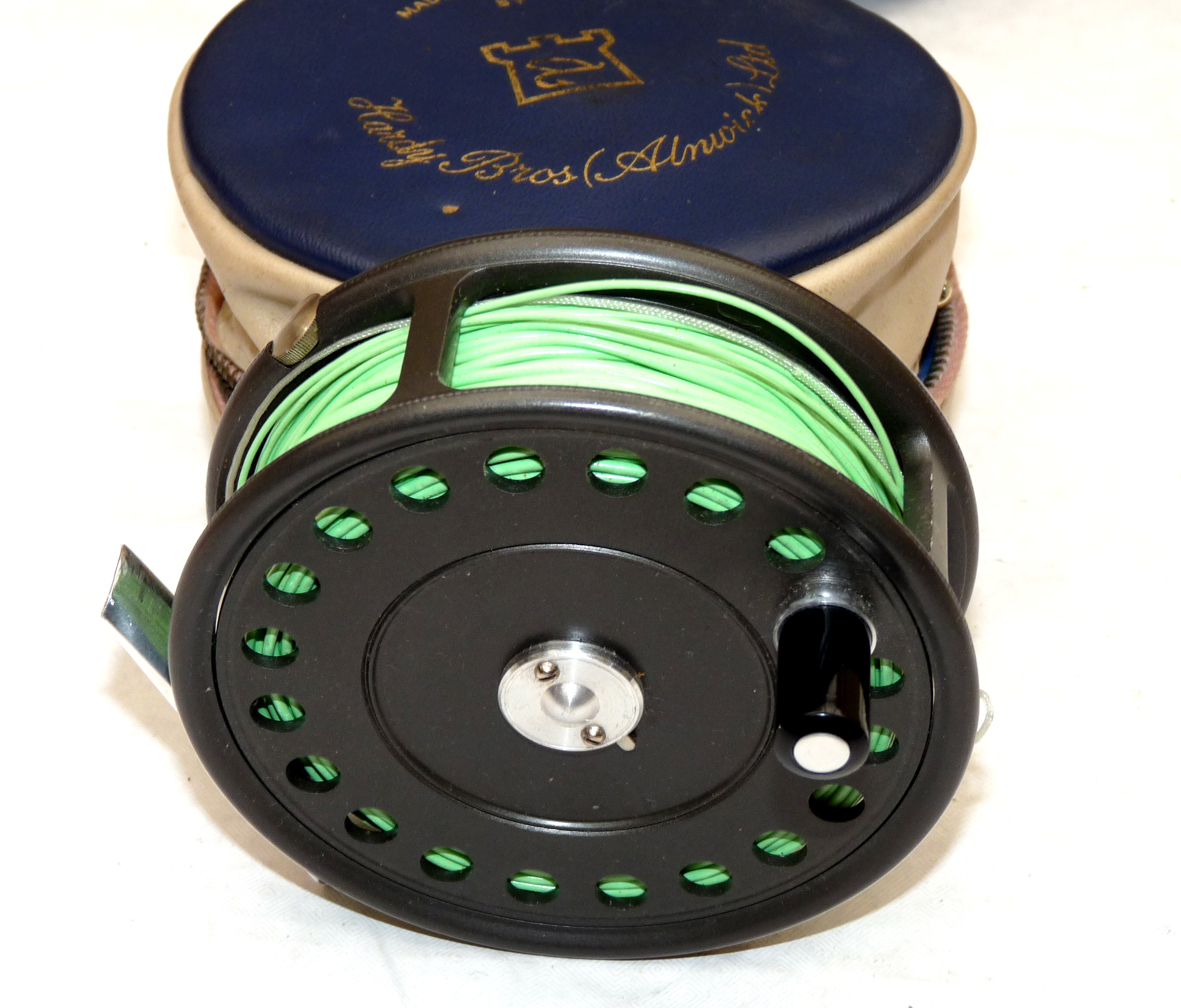 REEL: Hardy “The St John Mk2” alloy trout fly reel in as new condition, 2 screw latch, rim tension