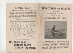 Slavery – Songoro the Slave – taken from Zanzibar to Pemba where he was afterwards set free !