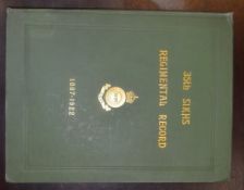 Indian Army – 35th Sikhs Regimental Records. Rare in original binding 35th Sikhs Regimental