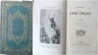 India - Important, Rare, Early Sikh Book - Ranjit Singh - in French, titled - Voyage dans l`Inde