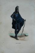 India – Akali of Lahore – fine coloured French lithograph of A Sikh Akali of Lahore c1850.