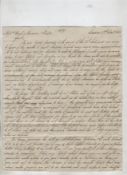 Portuguese Trade 1815 good letter dated 1815 to agents in Oporto Portugal discussing trade to