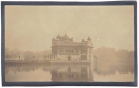 India – Golden Temple Amritsar photograph A fine vintage albumen photographs of the Sikh Temple in