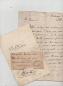 Autographs good collection of letters signed pieces etc including examples by Gladstone Robert