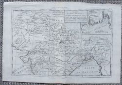 India Rigobert Bonne Map A rare (1780) engraved map of India dating from 1780 by Rigobert Bonne.