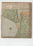 Antique Map – South America Plan of St Julian’s Harbour on the coast of Patagonia 1740/1 hand
