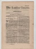 London Gazette – Smugglers edition for June 6th 1747 folio 8pp topics include a large section