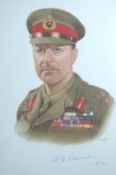 Autographs – Field Marshal Lord Alexander of Tunis fine portrait showing him hs looking seriously