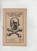 Socialist/Communist history The Workers under Fascist Terror – anti Mussolini pamphlet issued